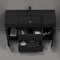 Modern Black Bathroom Vanity, 48